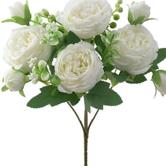 Artificial Peony and Rose Bouquet for Home Decor