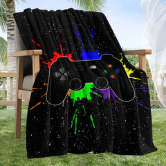Gamer Blanket - Cozy Flannel Bedding for Couch
