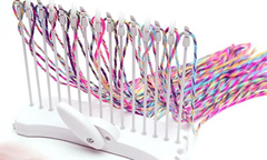 Kids DIY Standing Weaving Loom Toy for Scarves and Bags