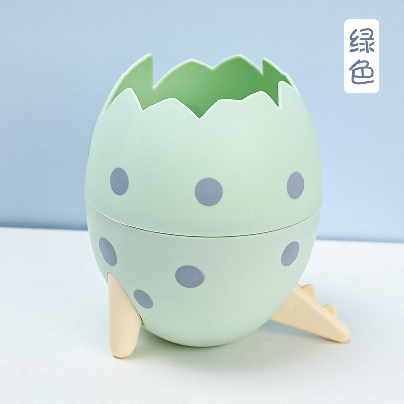 Cute Dinosaur Egg Pen Holder for Creative Desk Décor