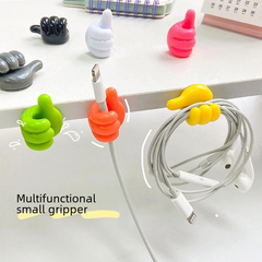 Creative Thumb Hook Data Cable Organizer (No Drilling)