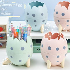 Cute Dinosaur Egg Pen Holder for Creative Desk Décor