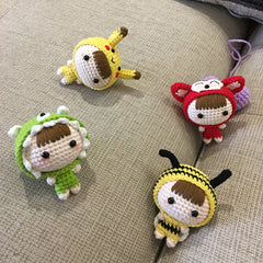 Crochet Doll Keychain Kit with Video Tutorial