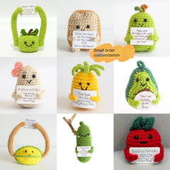 Positive Energy Crocheted Potato and Fruit Decor