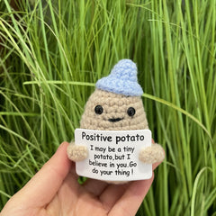 Handcrafted Positive Energy Potato Cucumber Keychain