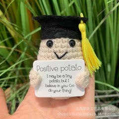 Handcrafted Positive Energy Potato Cucumber Keychain